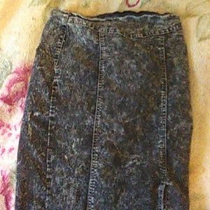 Black Denim skirt